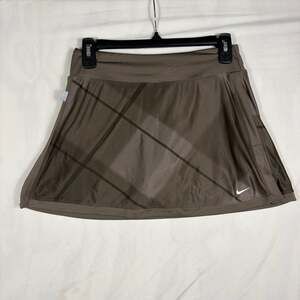 Nike Dri Fit Small Brown & Grey Golf Skirt / Skort